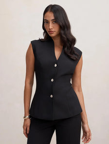 Rosalie Waistcoat Black