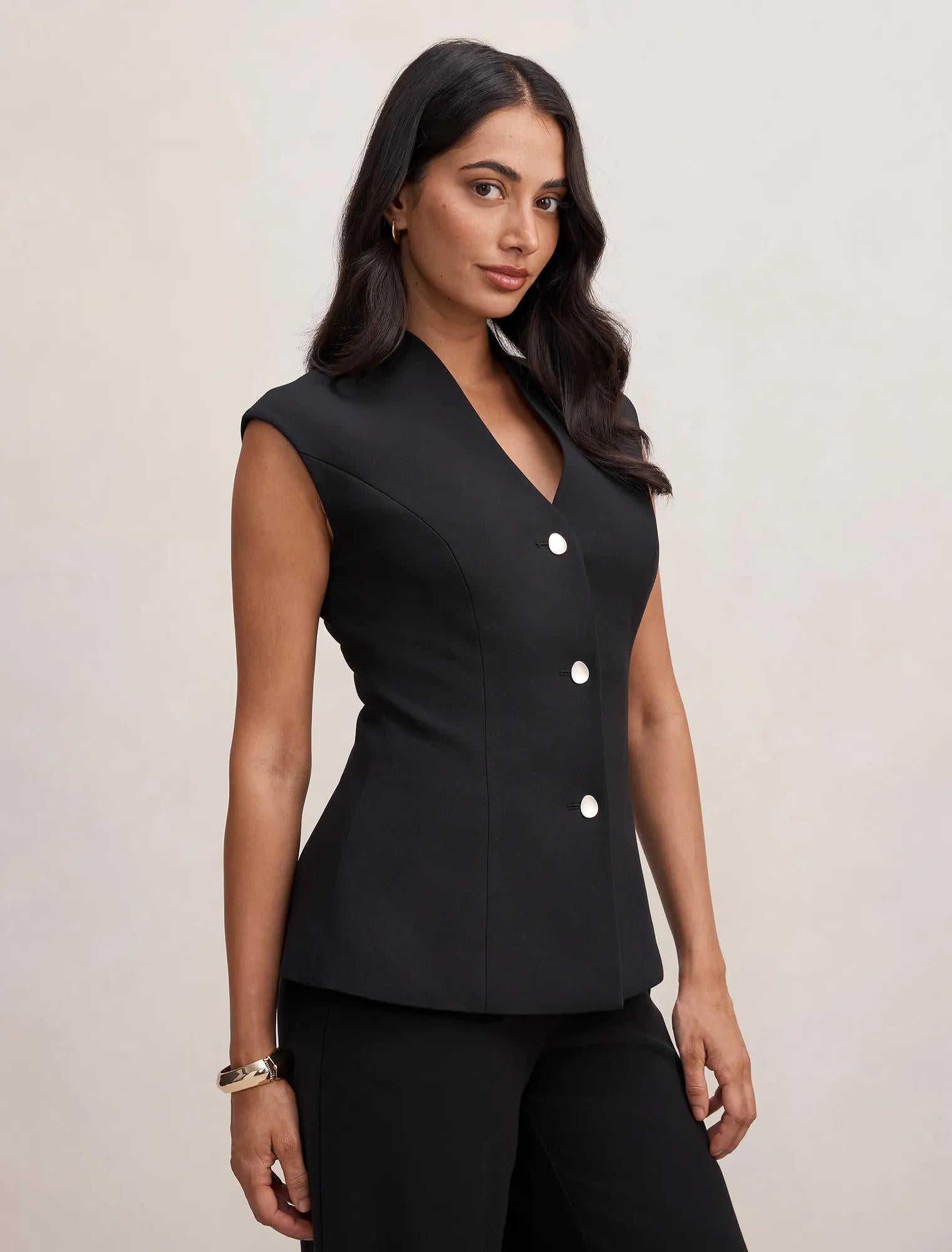 Rosalie Waistcoat Black
