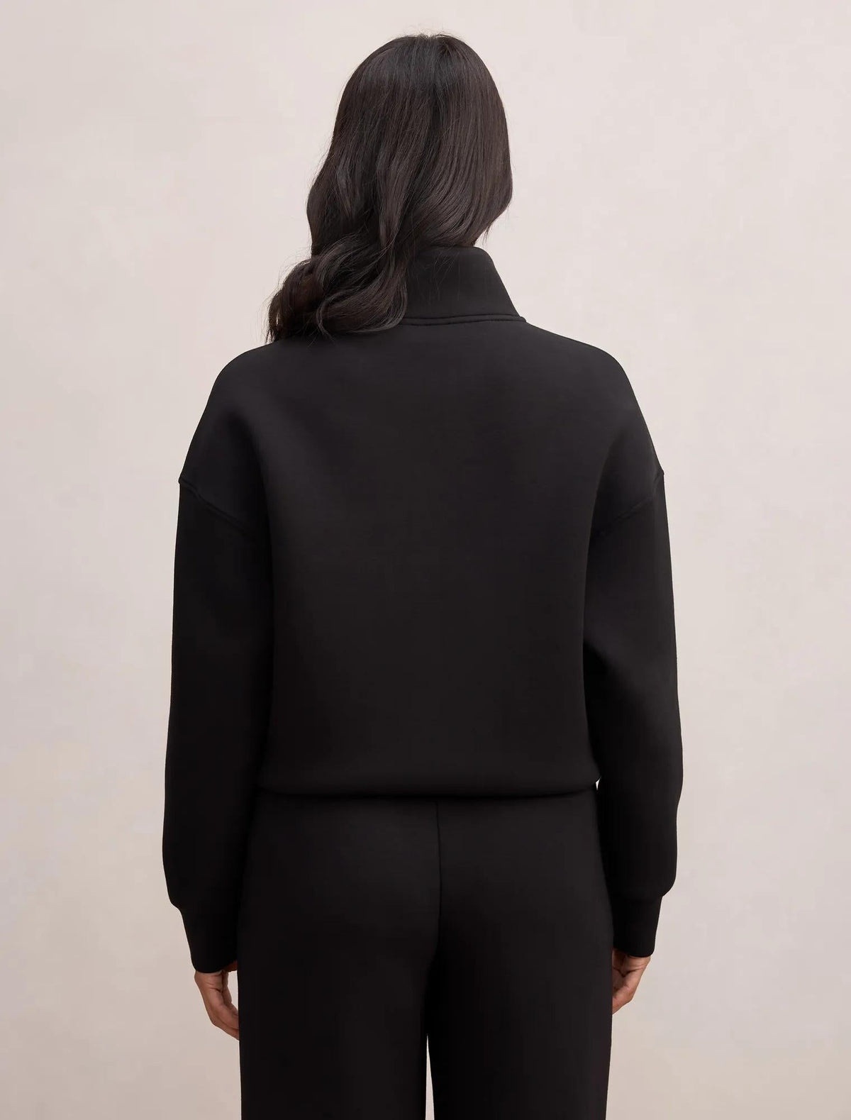 Hattie Zip Front Lounge Jumper Black