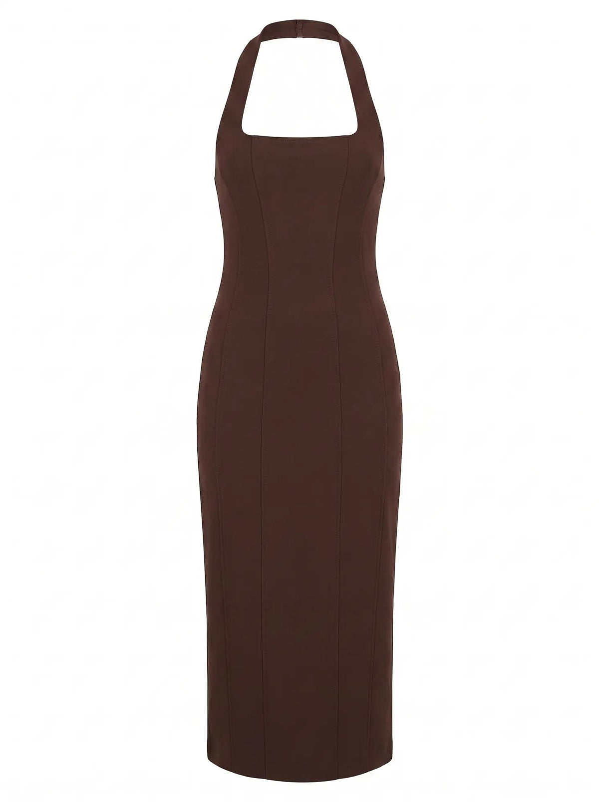 Gina Halter Bodycon Midi Chocolate_mannequin