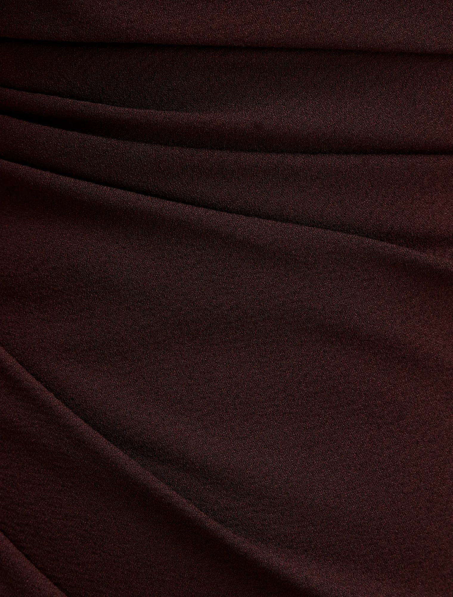 Yolanda One Shoulder Gown Deep Plum