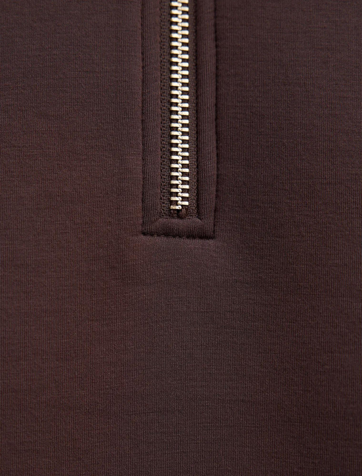 Hattie Petite Zip Lounge Jumper Chocolate