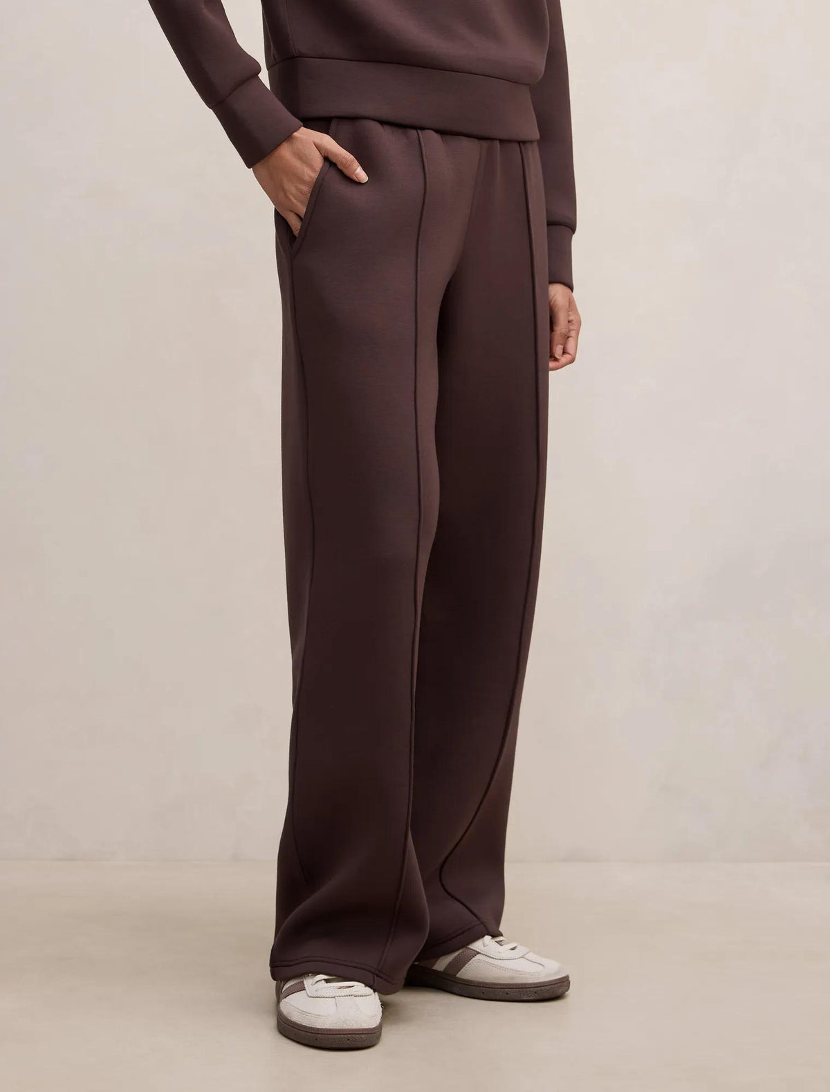 Hunter Petite Wide Leg Lounge Pant Chocolate