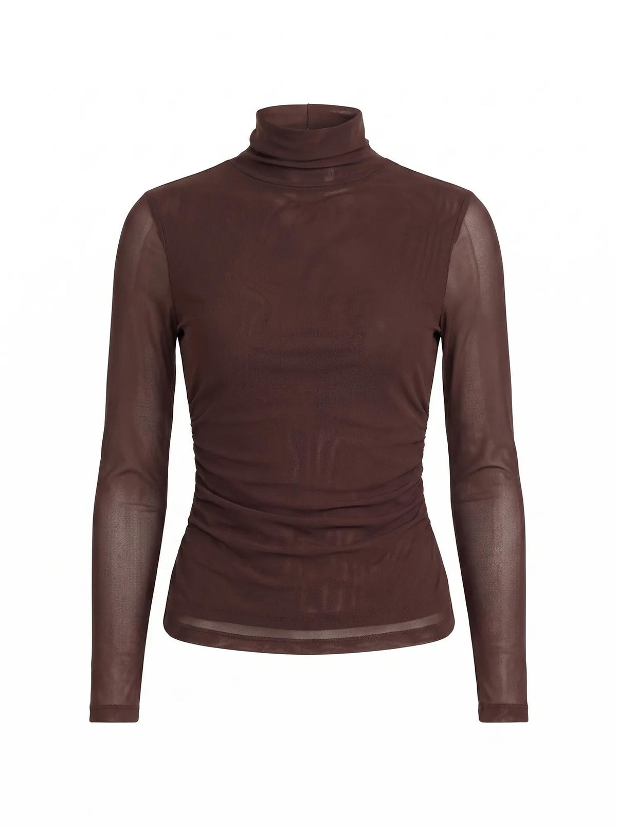 Halston Roll Neck Long Sleeve Chocolate Freckle