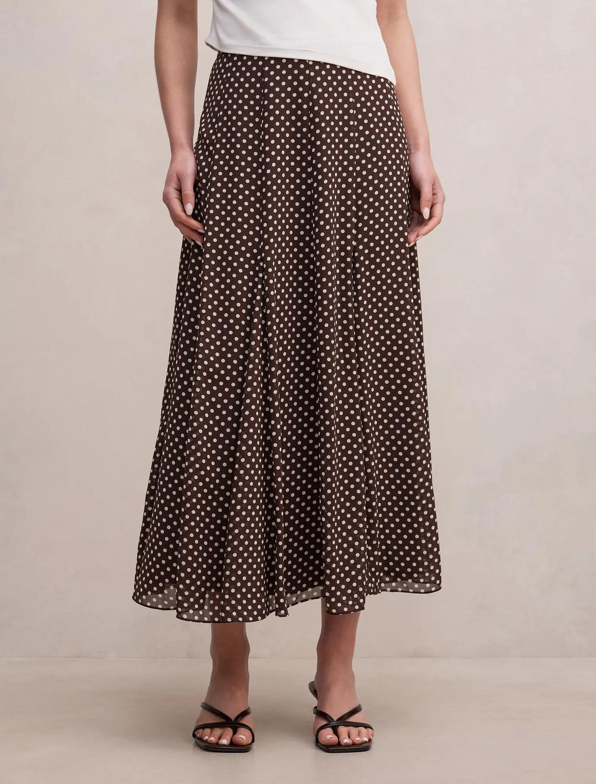 Allison Godet Midi Skirt Tilbury Spot