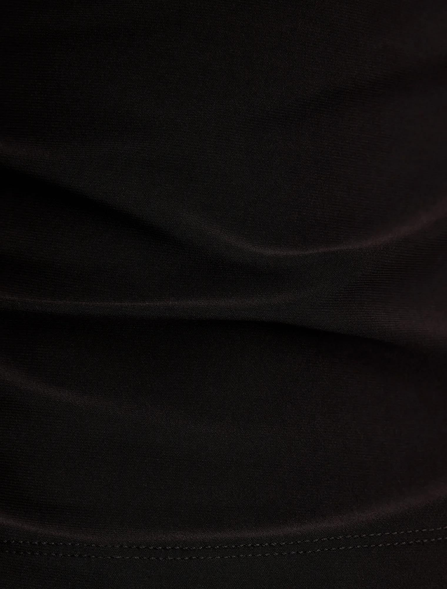 Hope Layered Lace Cowl Top Black