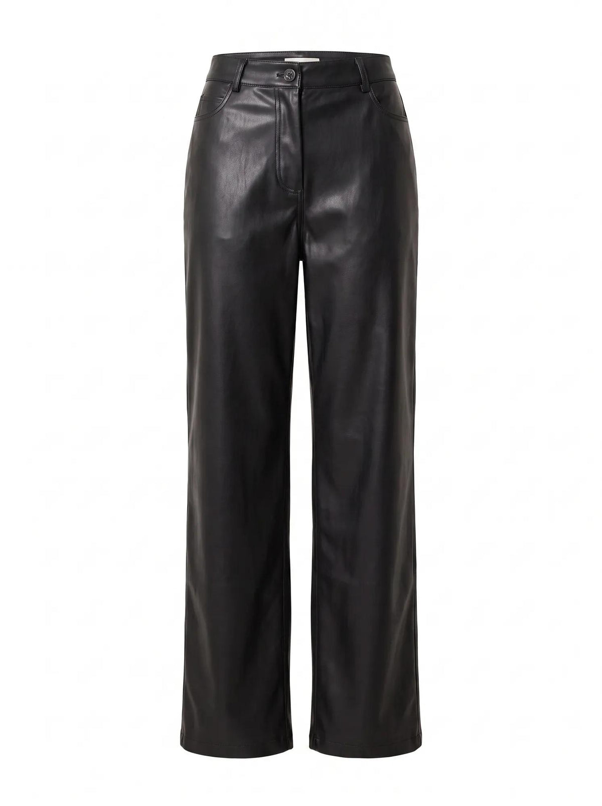 Cara PU Barrel Leg Pant Black_mannequin