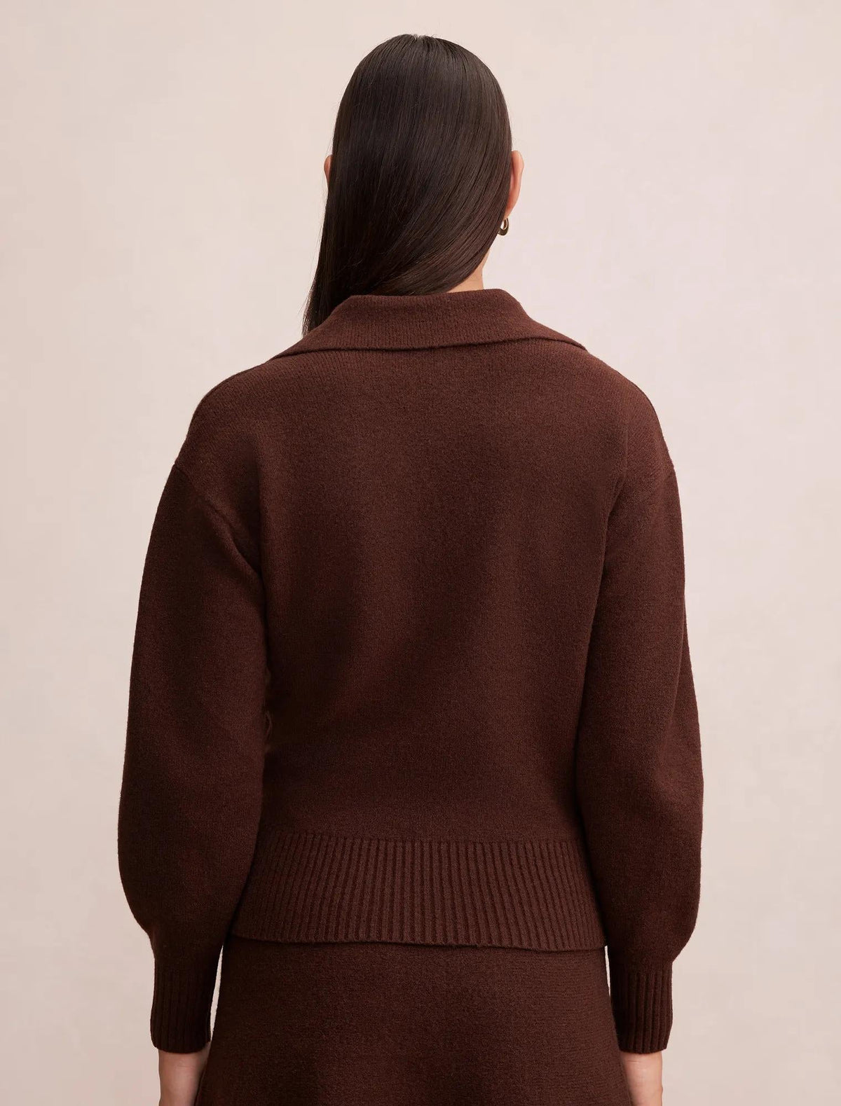 Sammie Collared Sweater Chocolate Co-ord