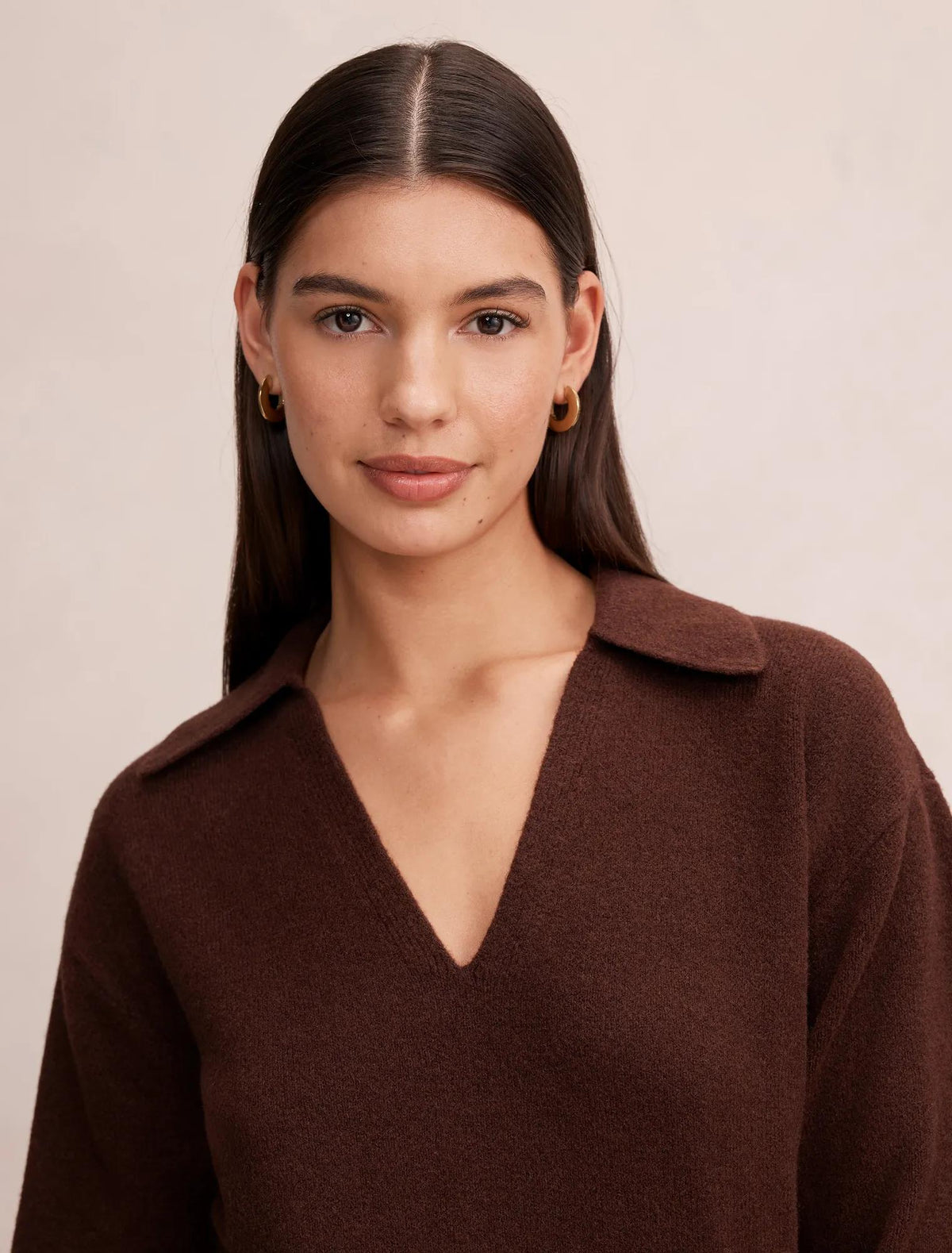 Sammie Collared Sweater Chocolate Co-ord