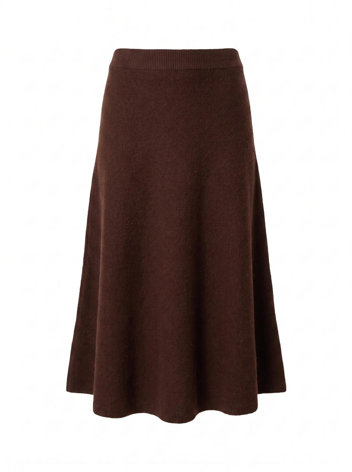 Sammie Knit Midi Skirt Chocolate Co-ord