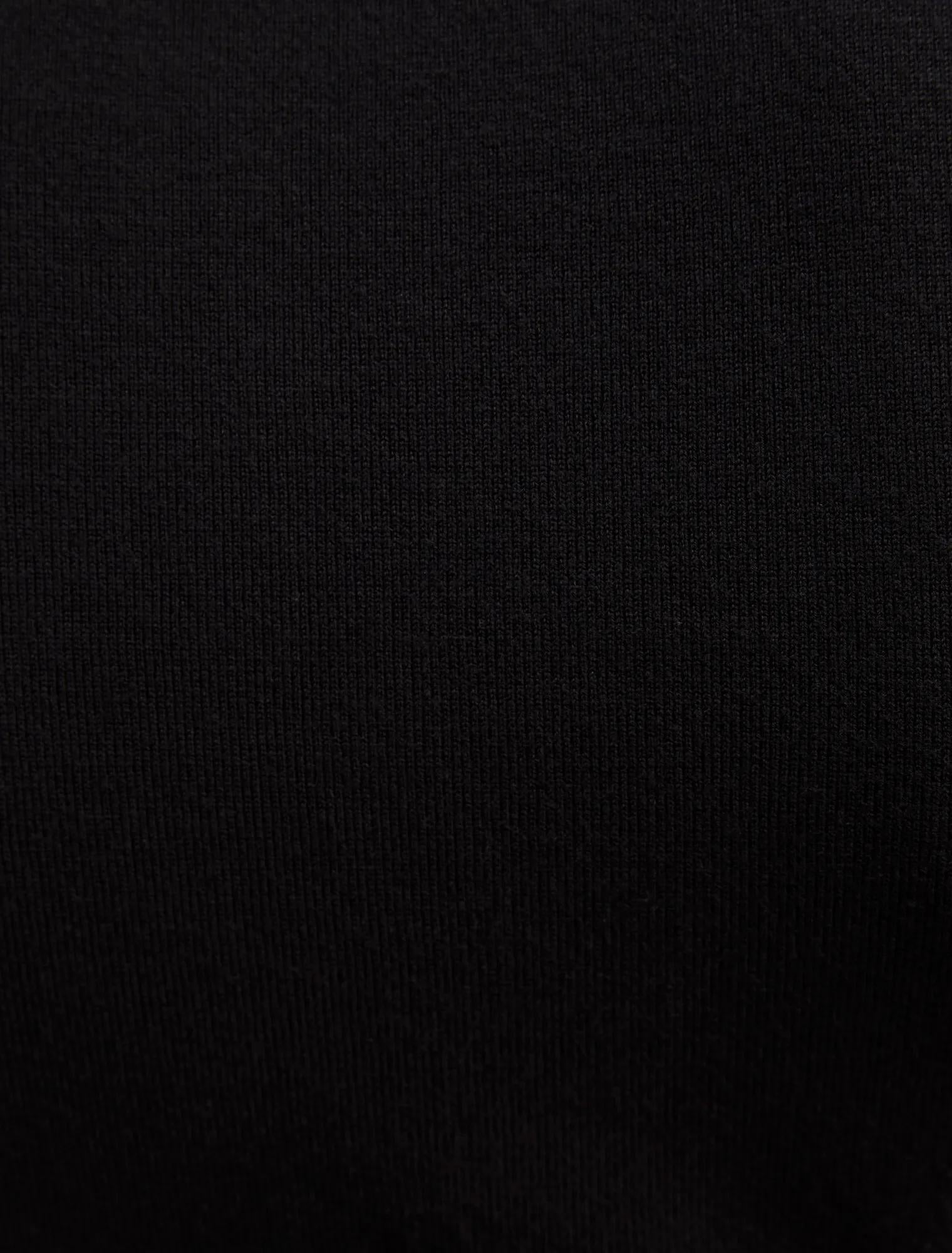 Kate Roll Neck Tee Black