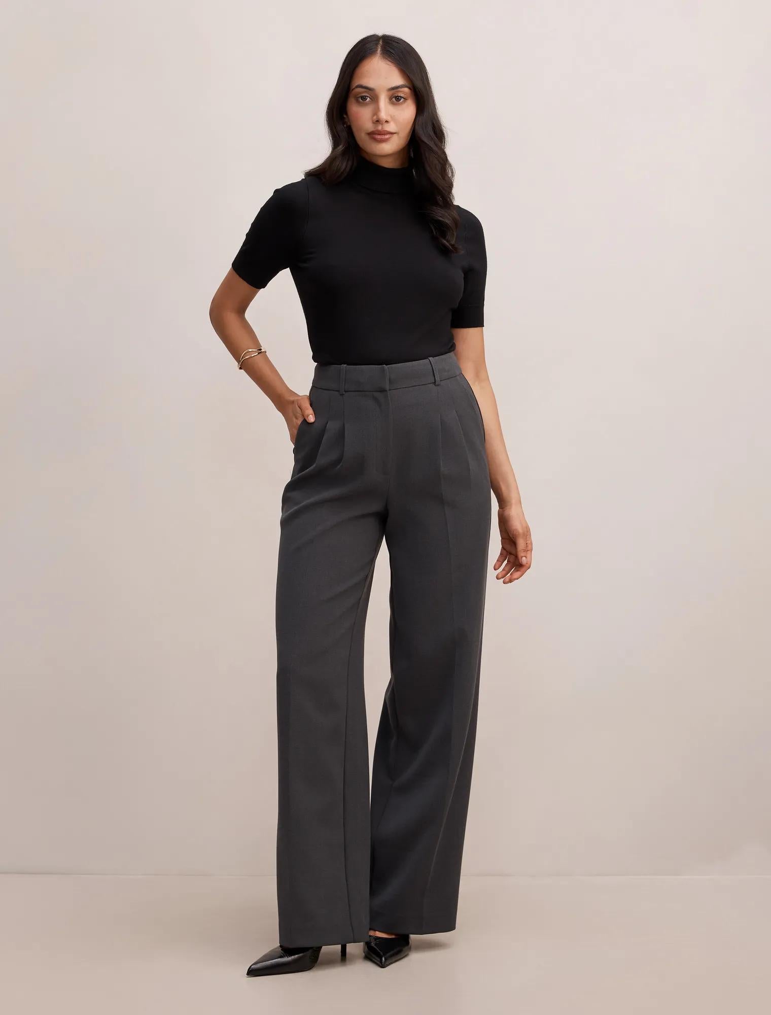 Kate Roll Neck Tee Black