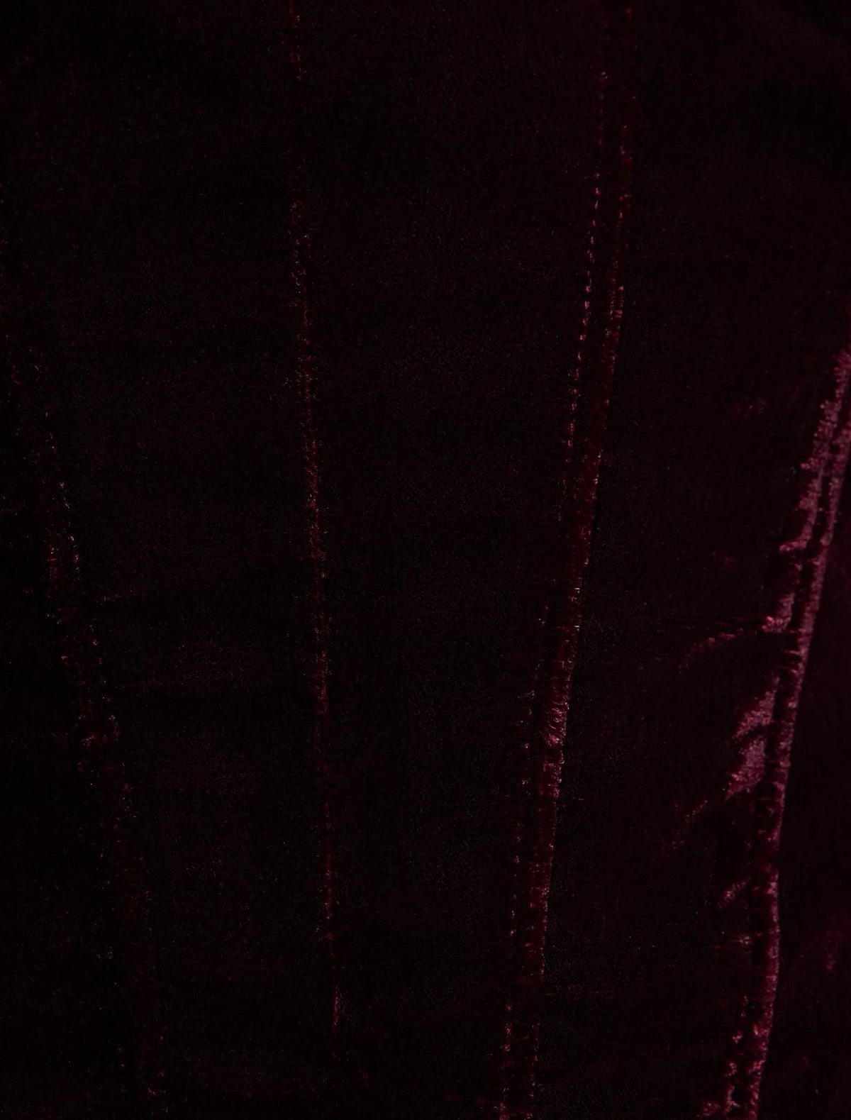Slone Velvet Corset Top Berry Red