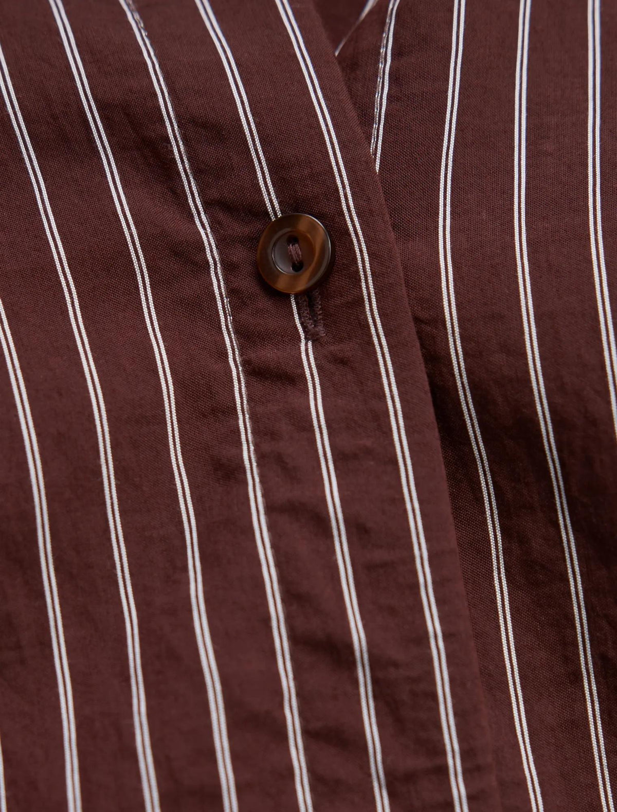 Violetta Bubble Shirt Chocolate Stripe