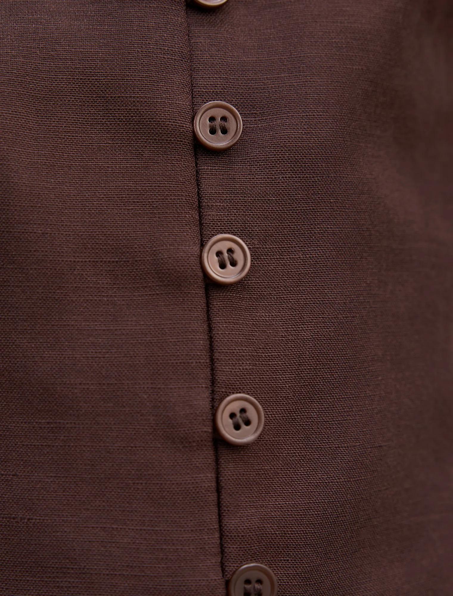 Cinzia Petite Trim Detail Top Chocolate Set