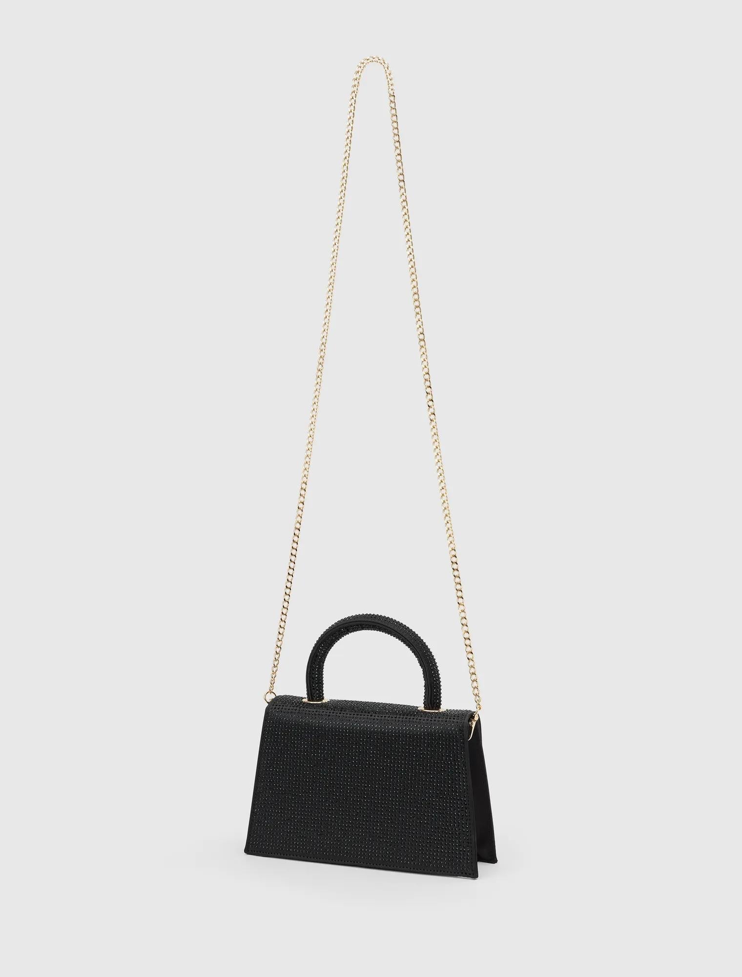 Georgia Sparkle Top Handle Black