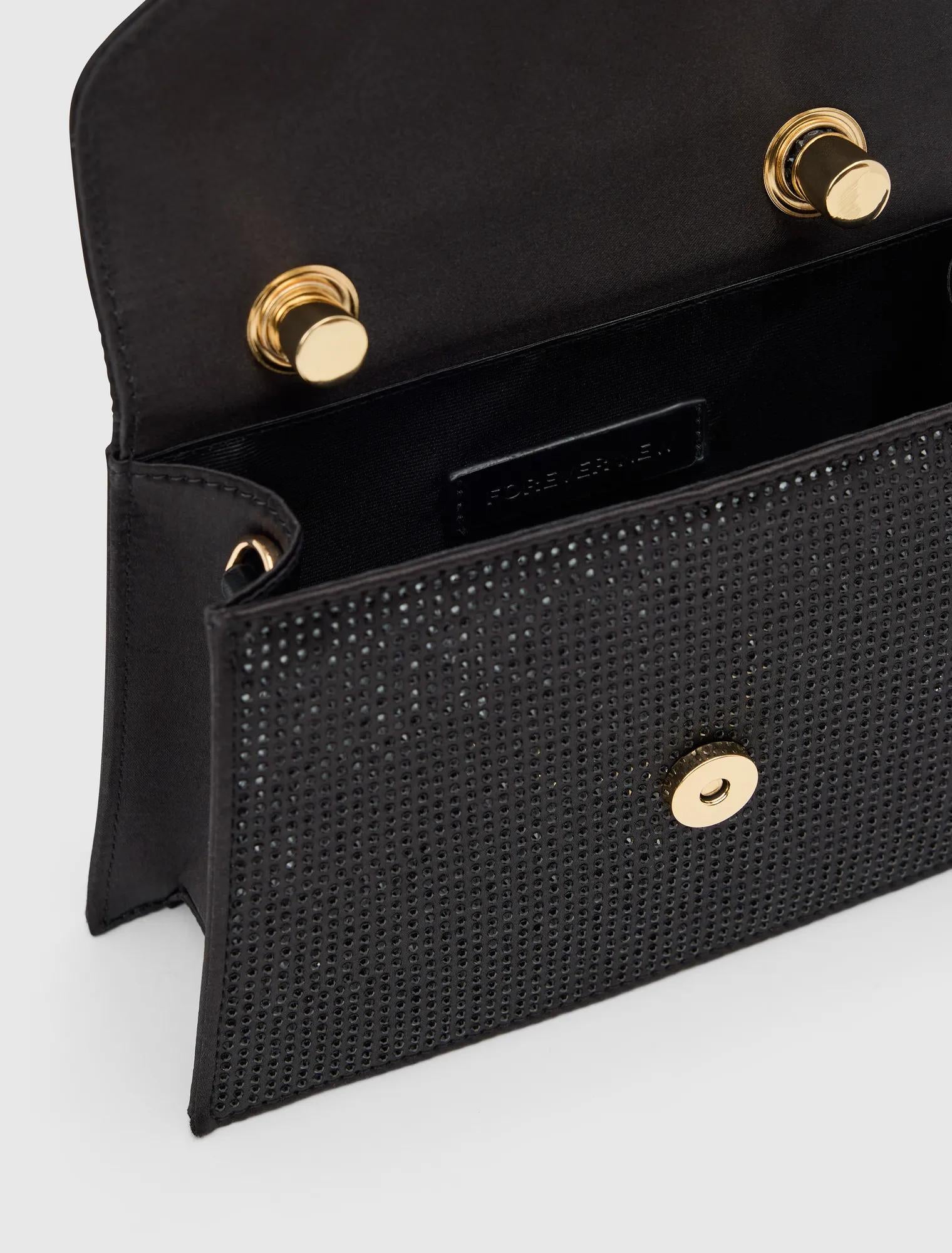 Georgia Sparkle Top Handle Black