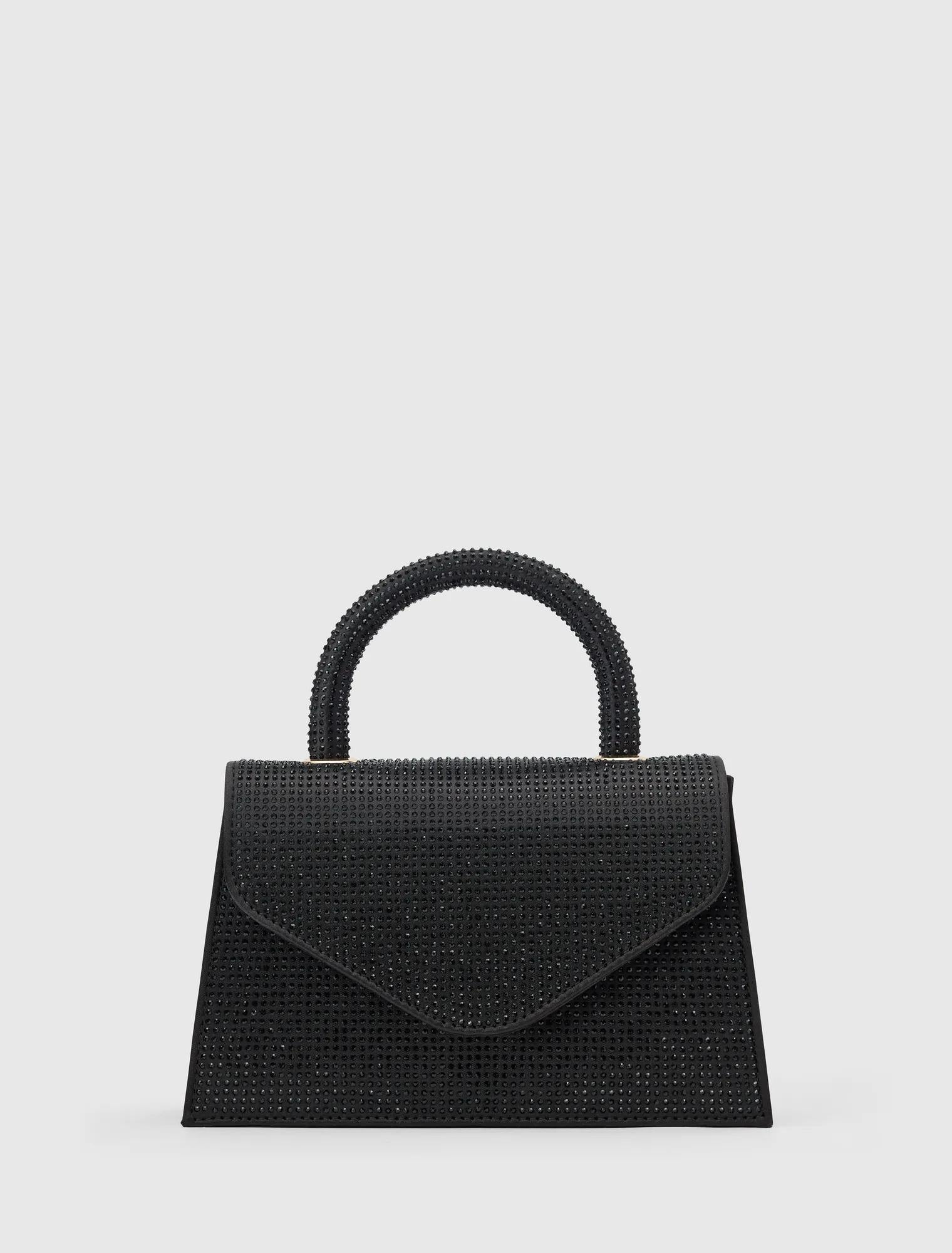 Georgia Sparkle Top Handle Black