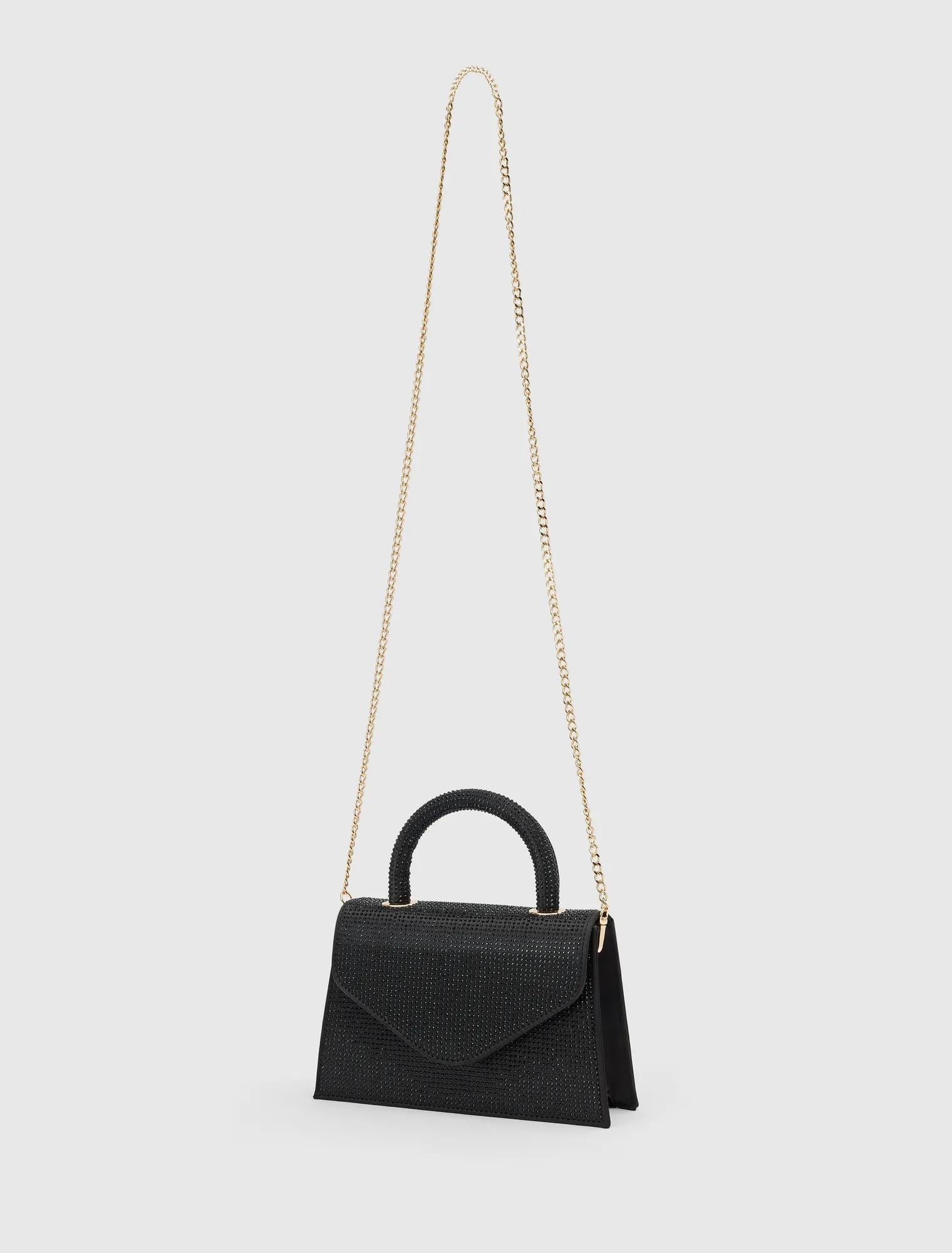Georgia Sparkle Top Handle Black