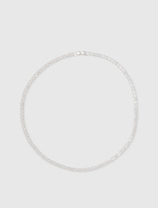 Cristalle CZ Tennis Necklace Silver/ Crystal_mannequin
