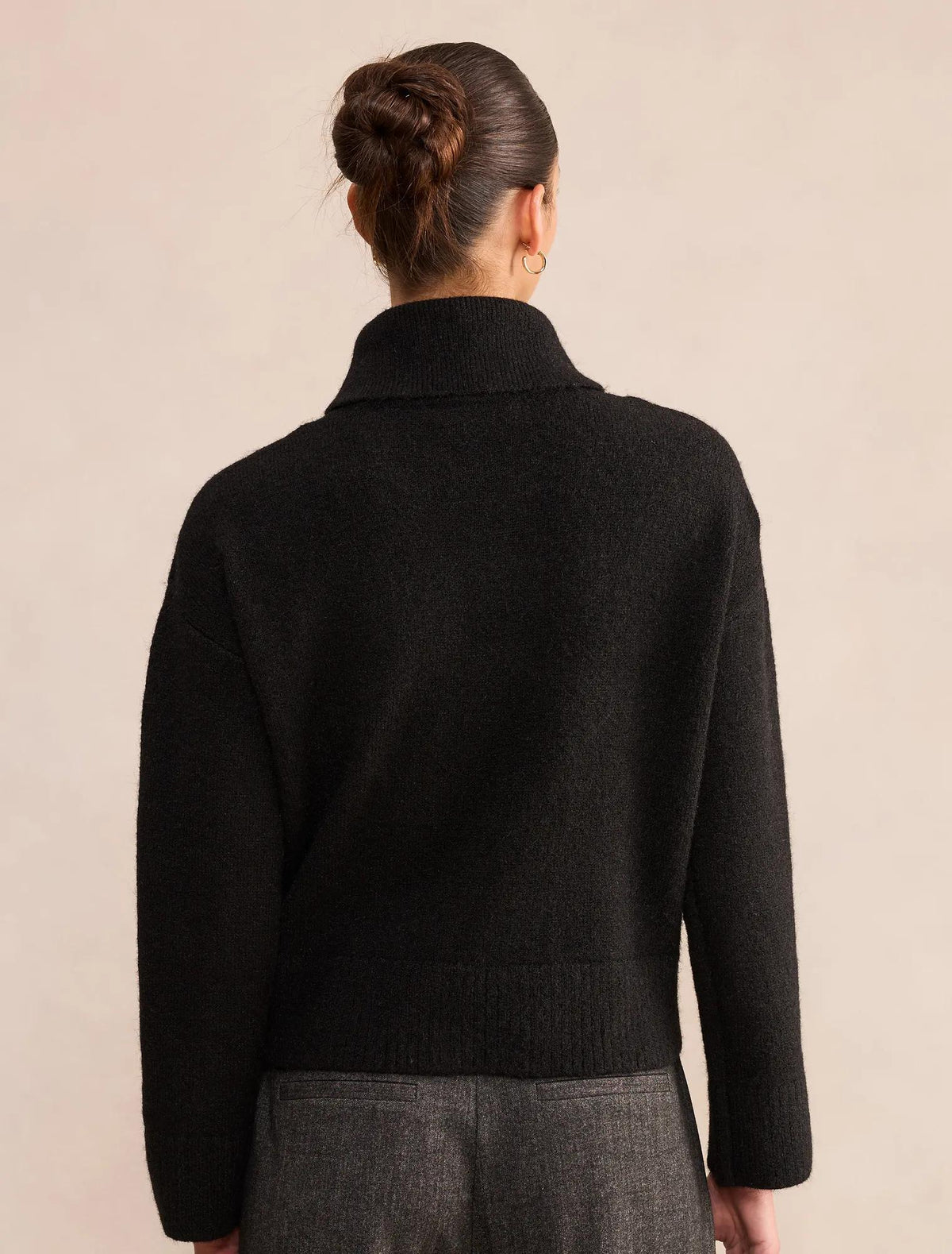 Olivia Roll Neck Sweater Black