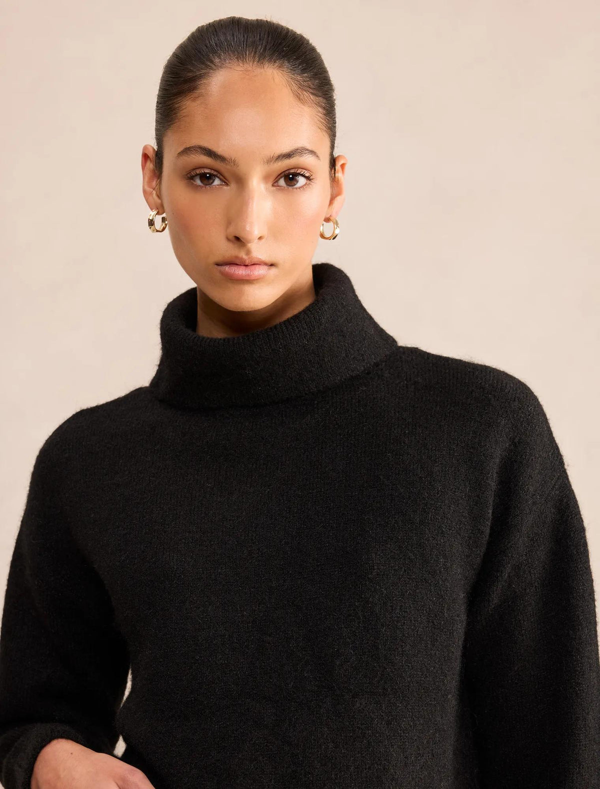 Olivia Roll Neck Sweater Black