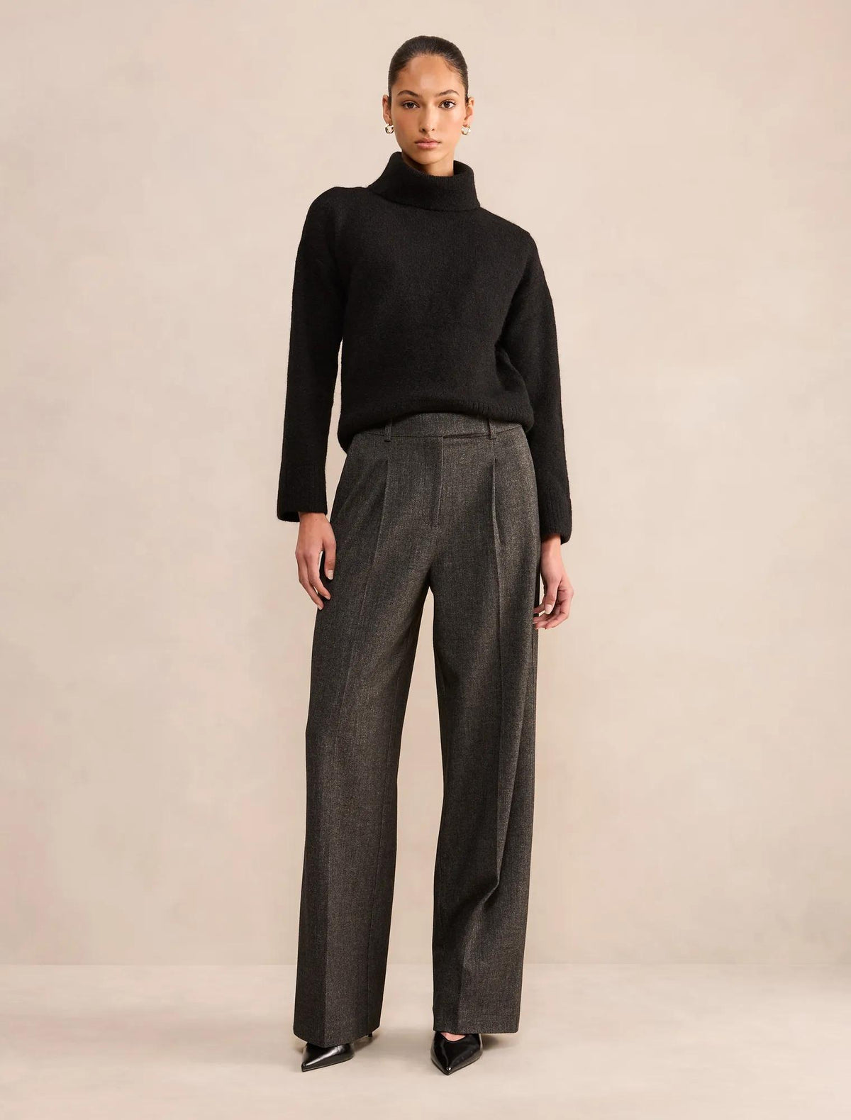 Olivia Roll Neck Sweater Black
