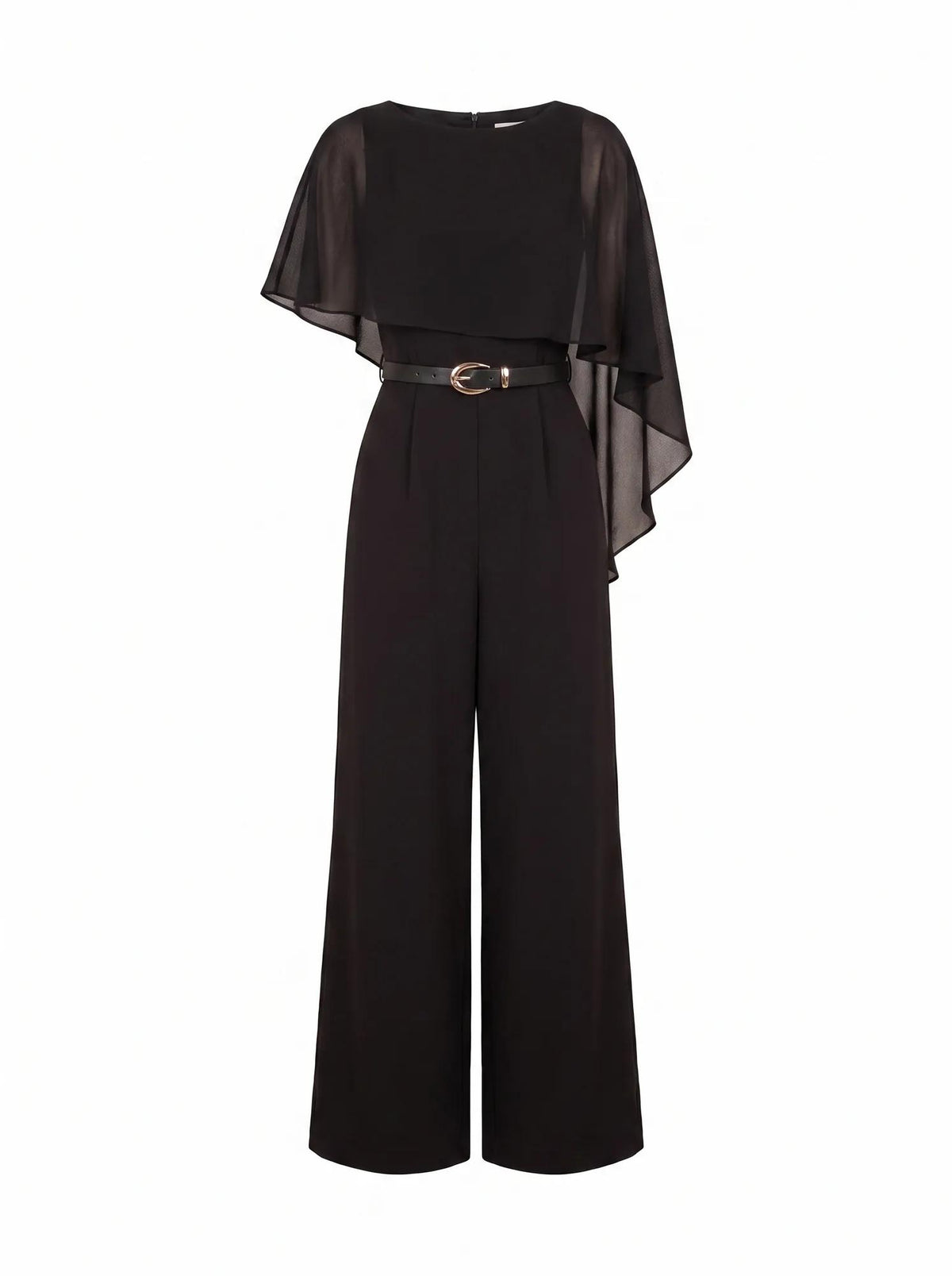 Leonie Cape Overlay Jumpsuit Black_mannequin