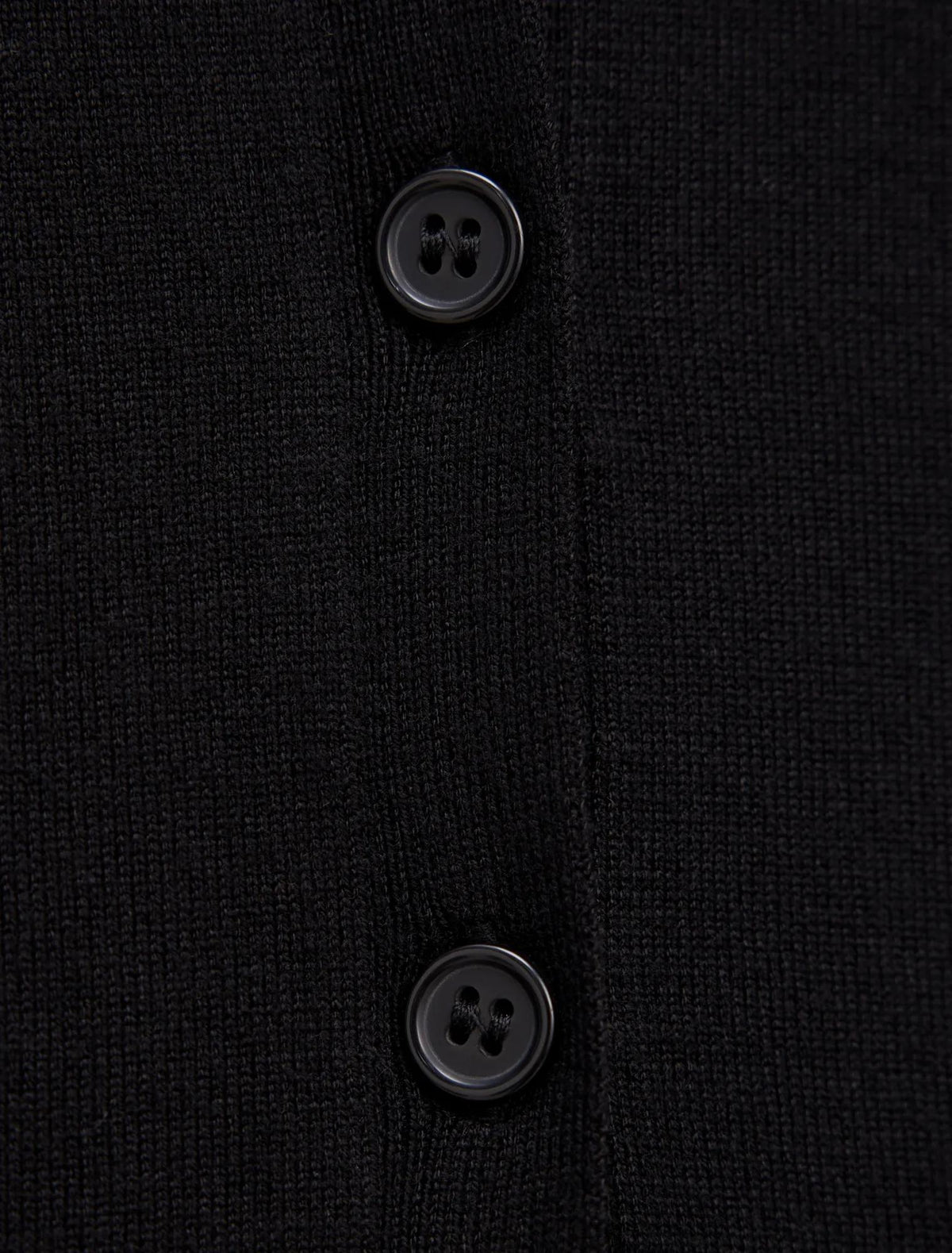 Maisie Button Through Knit Tee Black
