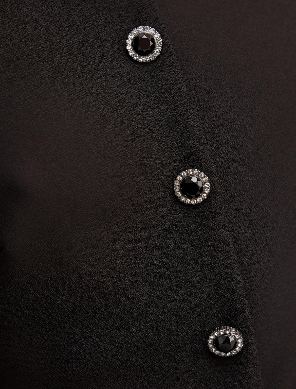 Twiggy Long Sleeve Button Mini Black