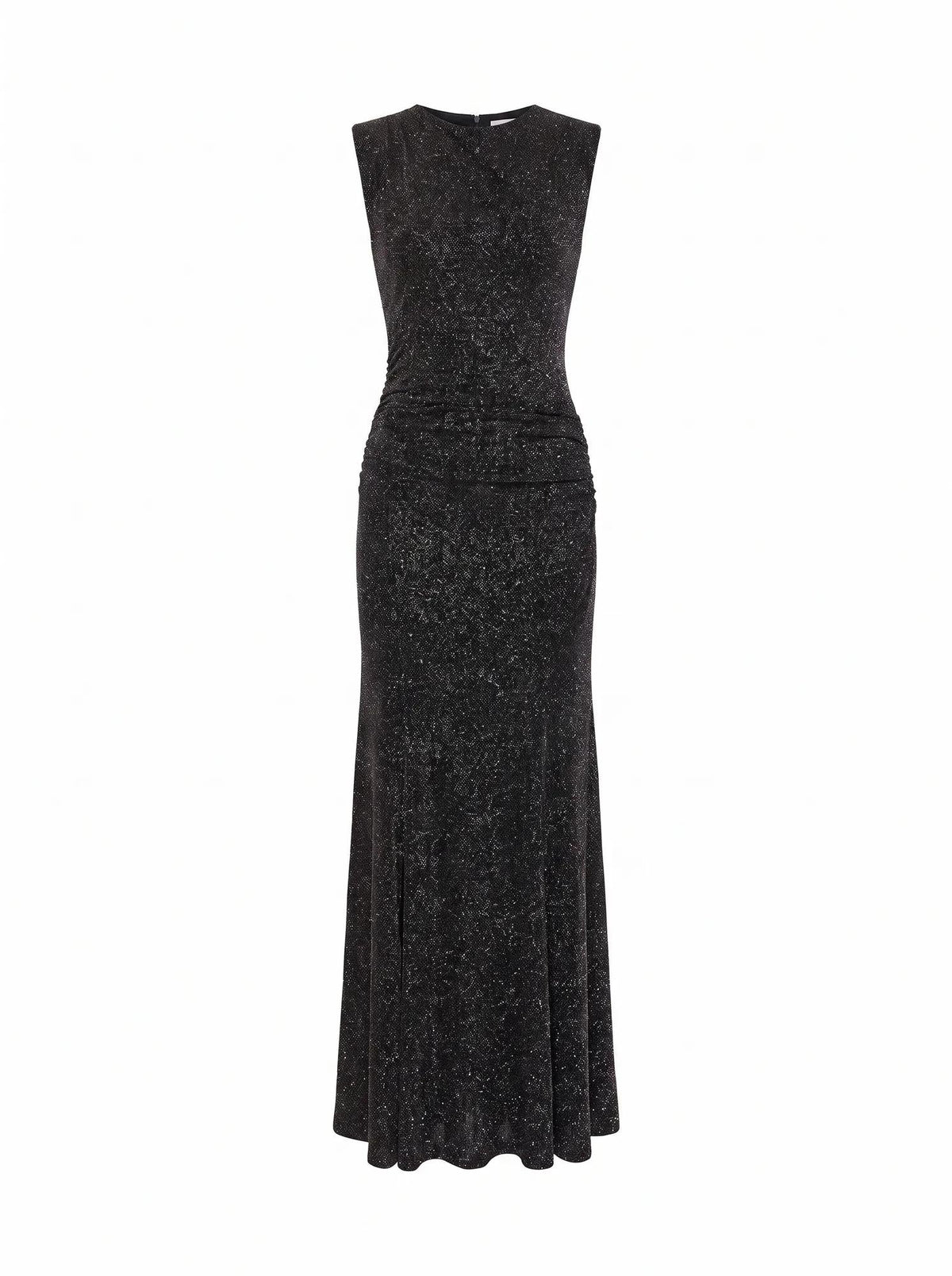 Ciara Gathered Glitter Maxi Black / Silver