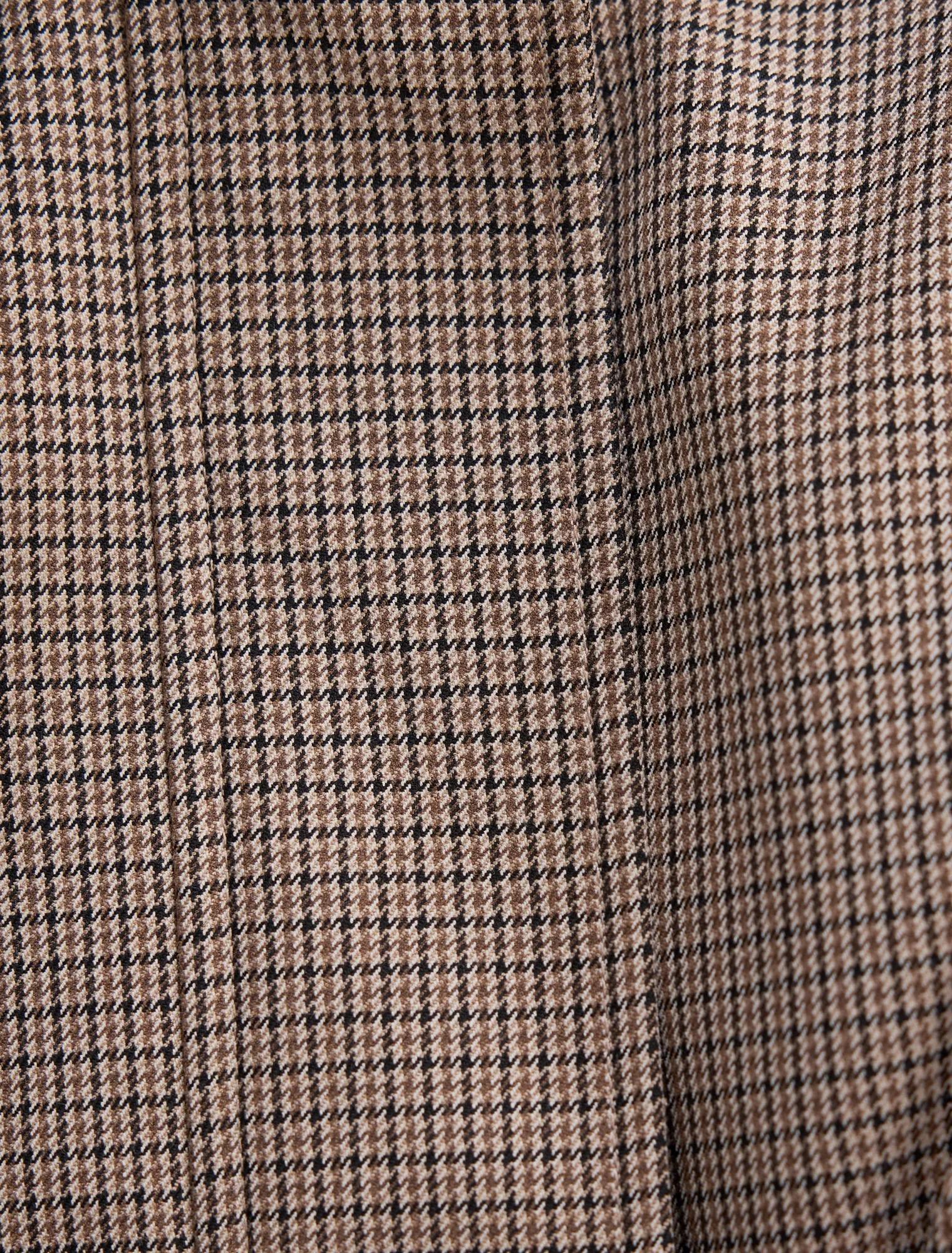Hazel Petite Funnel Neck Jacket Micro Check Set