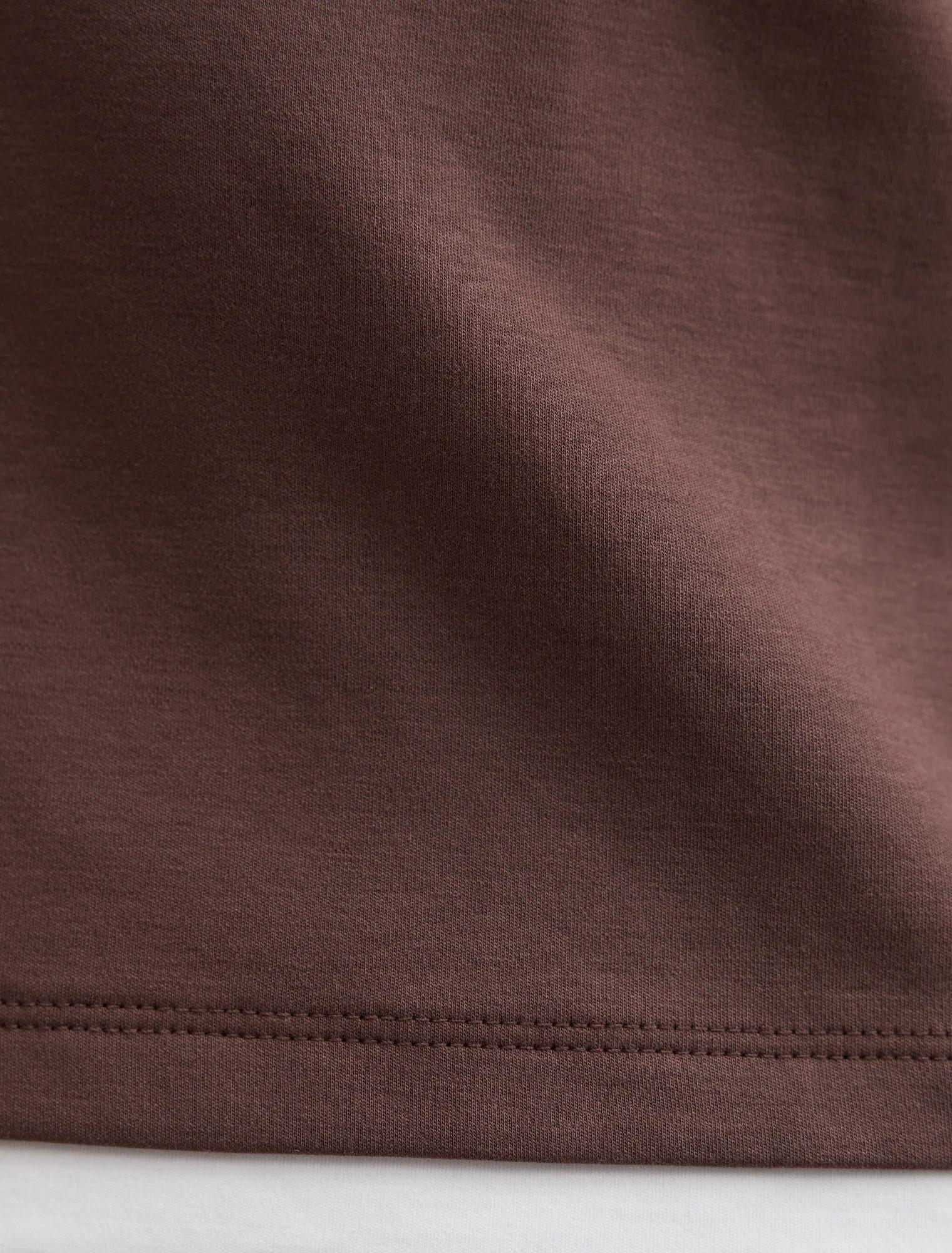 Charlie Contrast Layered Tee Chocolate Bark