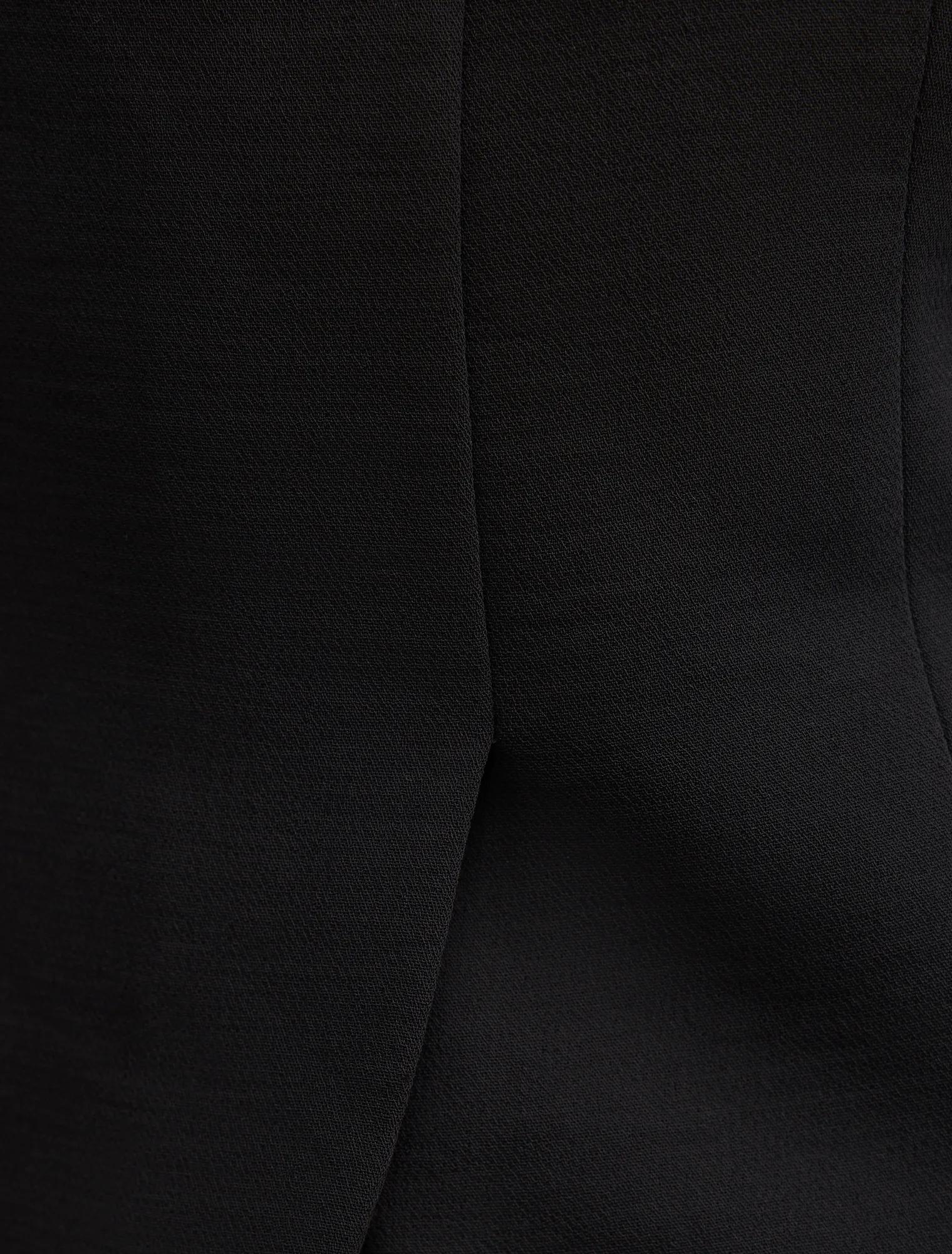 Josie One Button Tailored Blouse Black