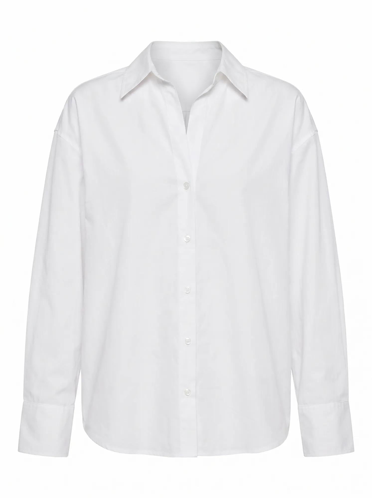 Ivie Oversized Shirt Porcelain_mannequin