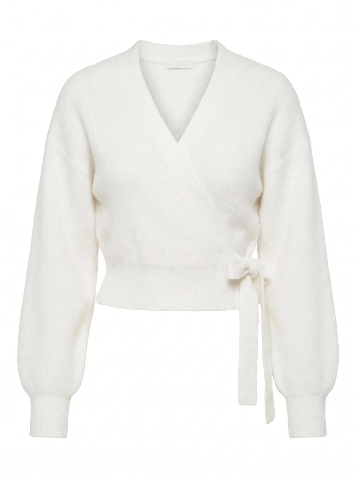 Hollie Wrap Knit Cardigan Porcelain