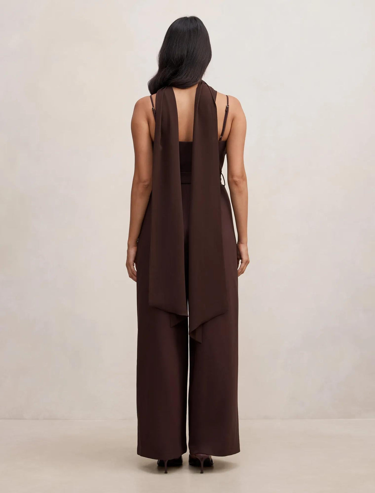 Claudia Strappy Jumpsuit Dark Chocolate
