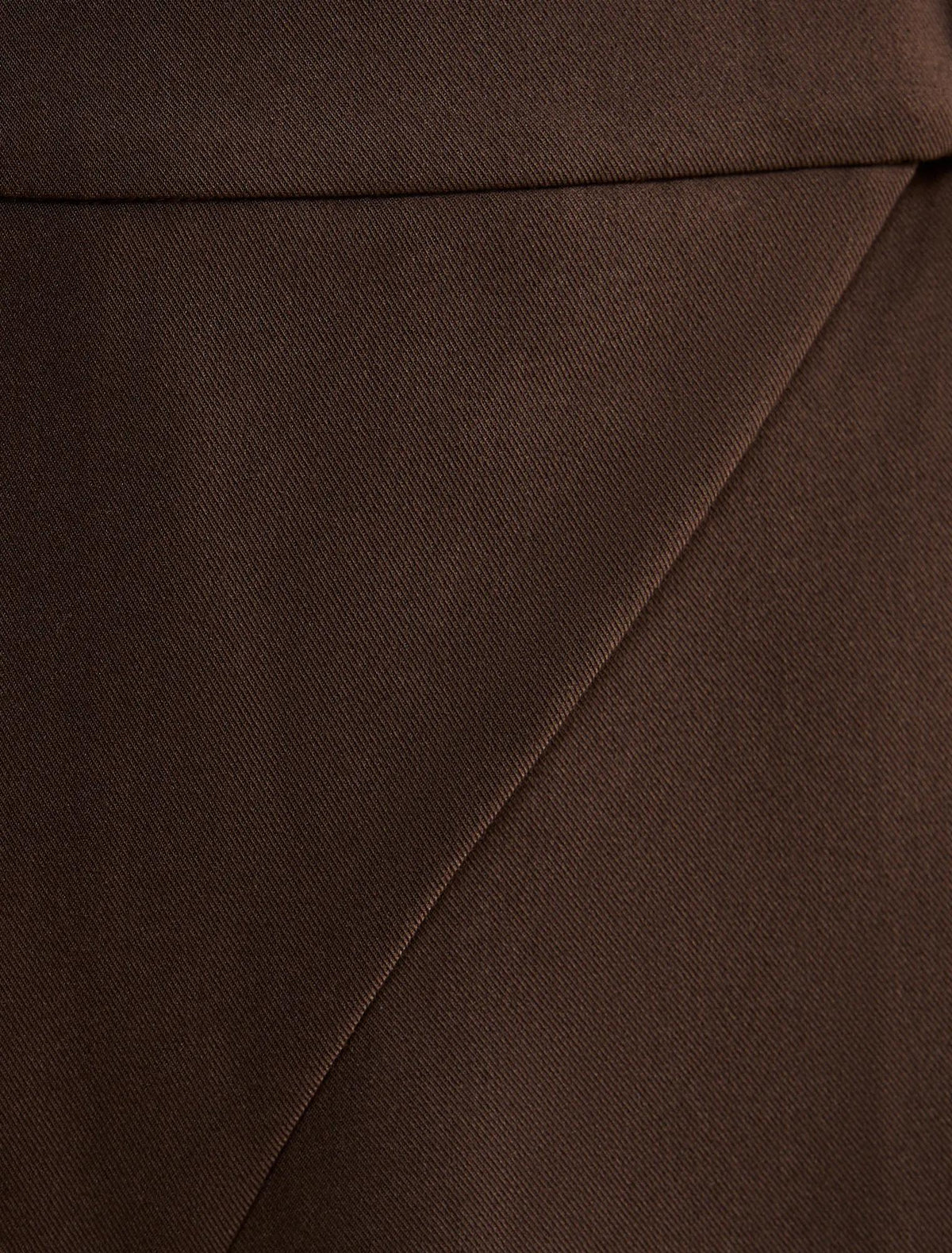 Mila Wrap Wide Leg Pants Dark Chocolate