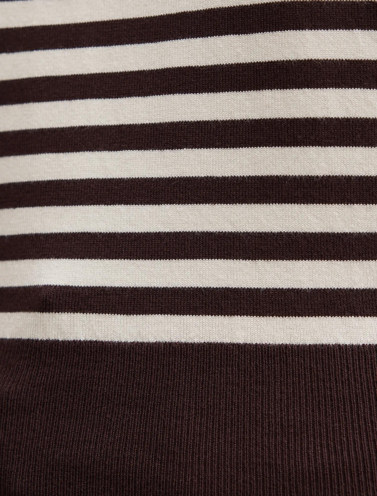Maisie Stripe Short Sleeve Tee Chocolate Cream Stripe