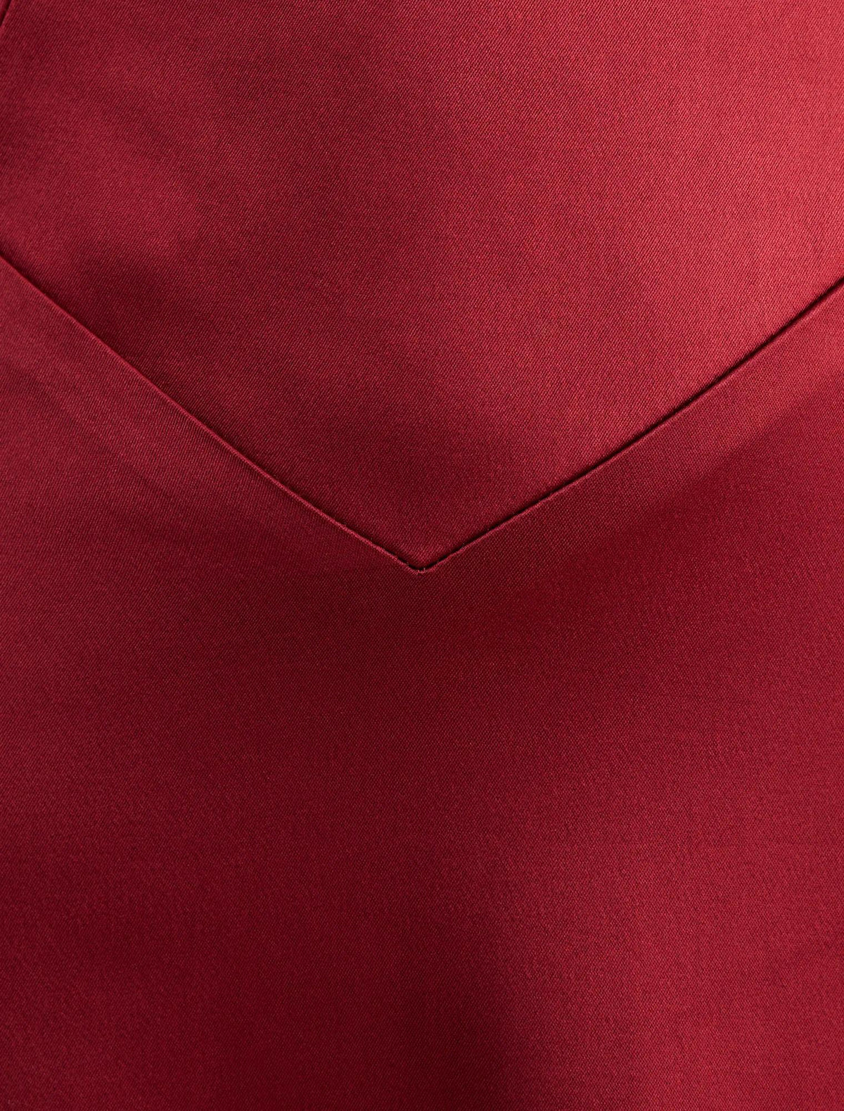 Hattie Corset Panelled Maxi Dress Burgundy
