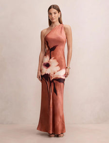 Maliah One Shoulder Sash Maxi Londrina Floral