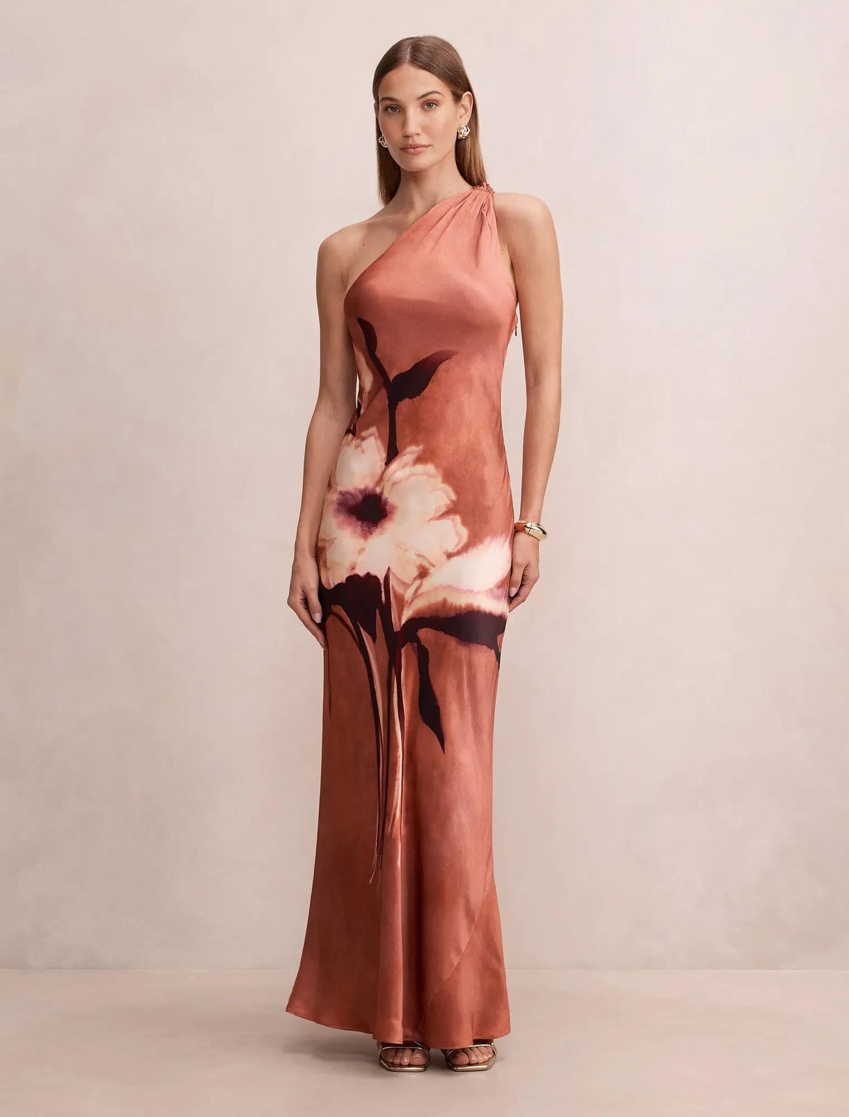 Maliah One Shoulder Sash Maxi Londrina Floral