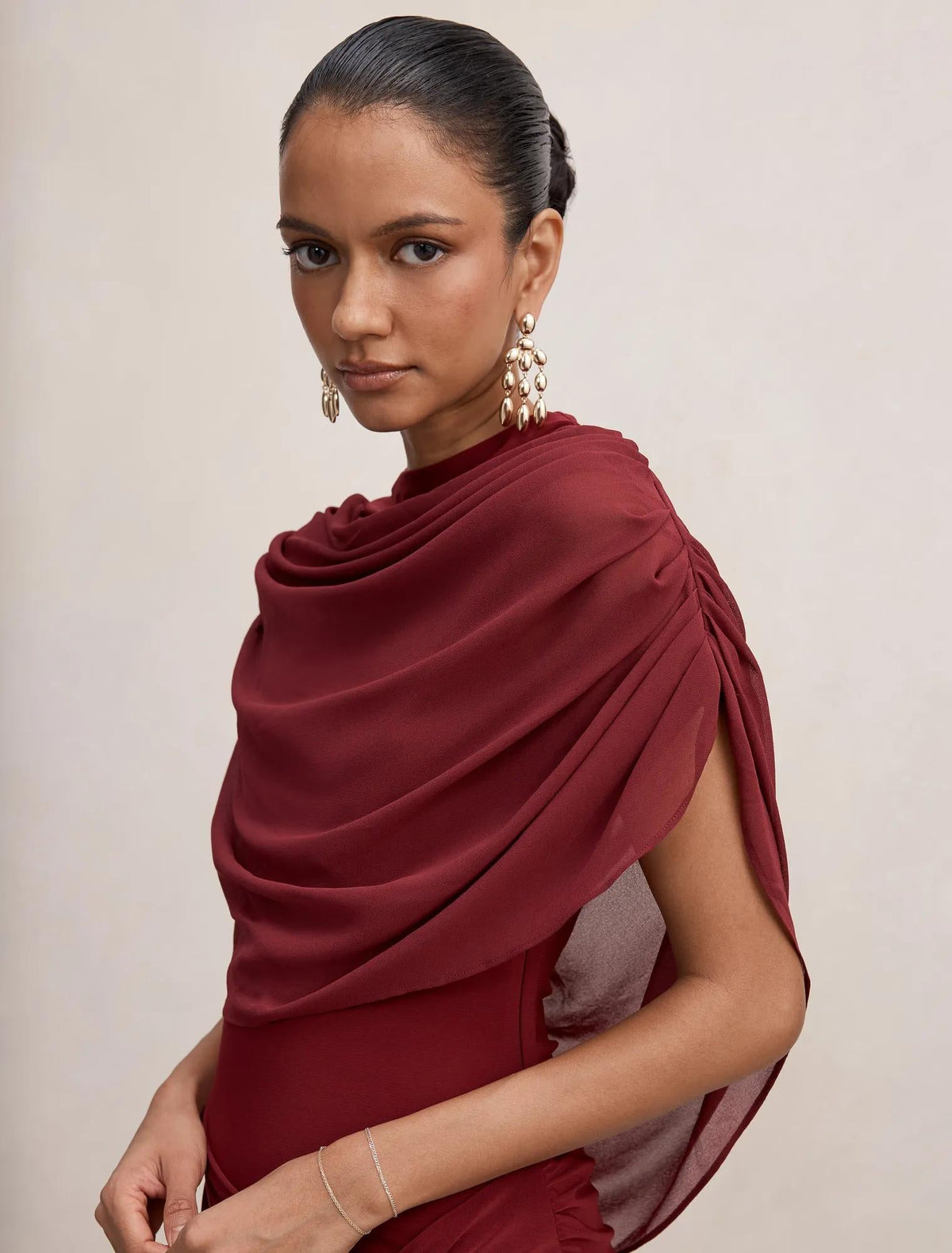Lola Petite Cape Maxi Red Plum