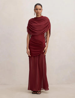 Lola Petite Cape Maxi Red Plum