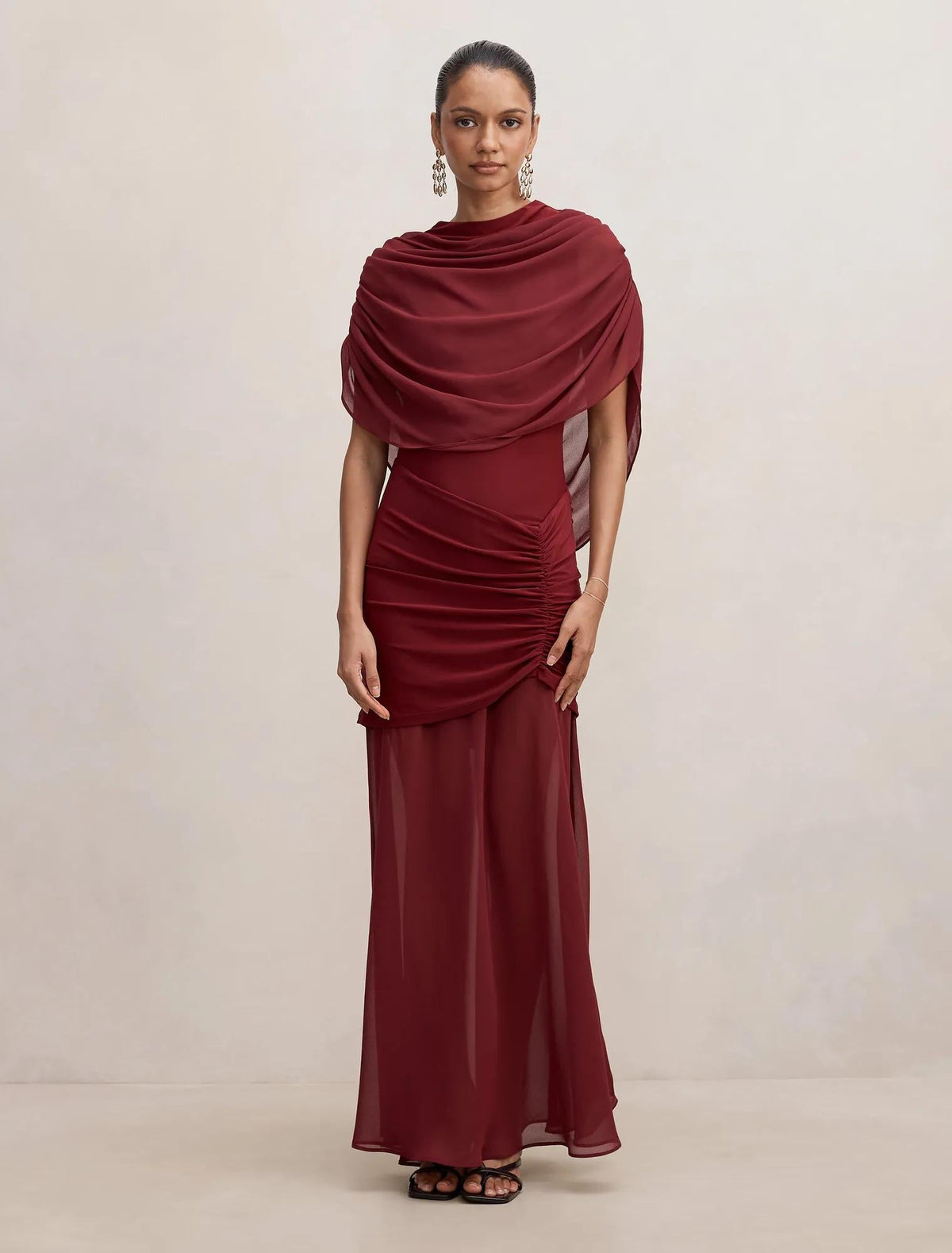 Lola Petite Cape Maxi Red Plum