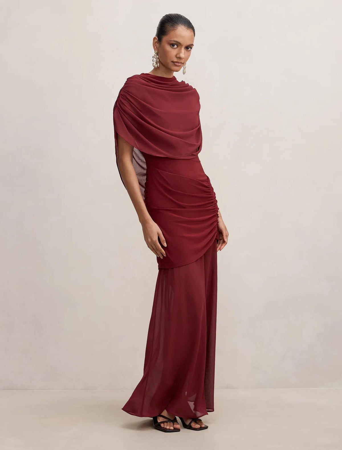 Lola Petite Cape Maxi Red Plum