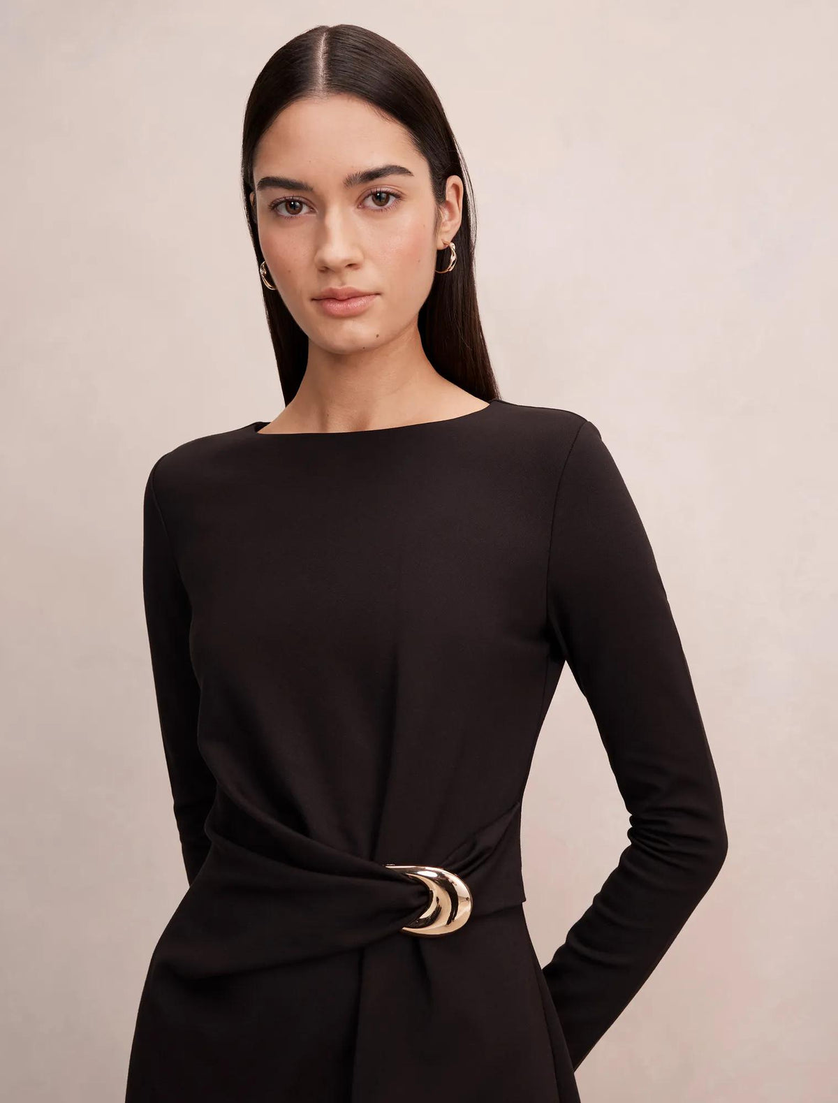 Lennox Hardware Mini Dress Black