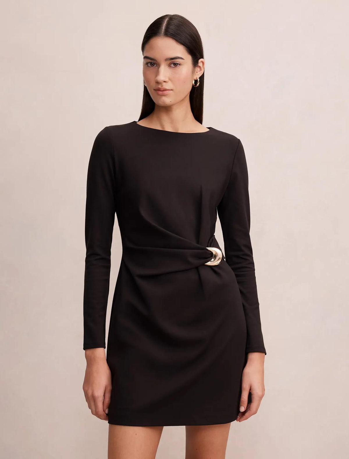 Lennox Hardware Mini Dress Black