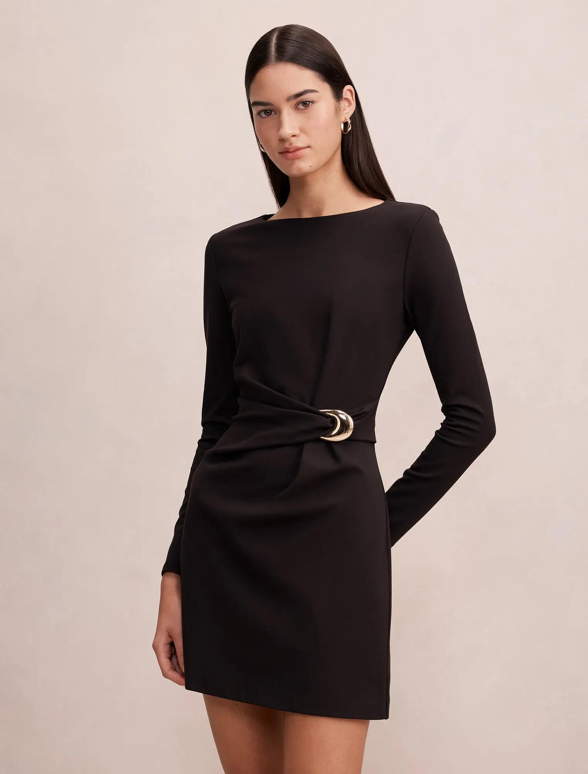 Lennox Hardware Mini Dress Black