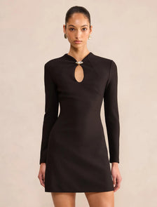 Dylan Long Sleeve Keyhole Mini Black